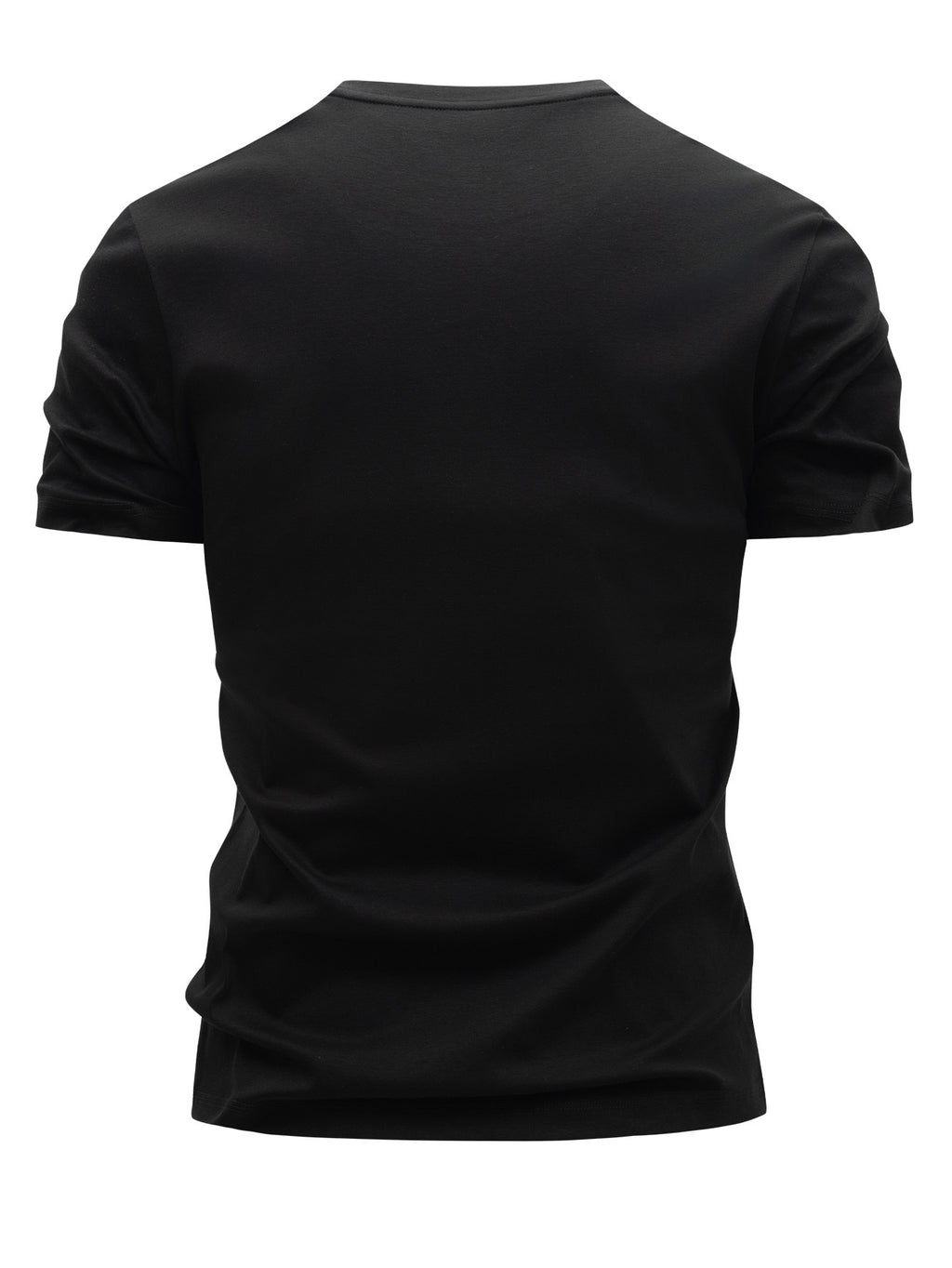 100% Cotton Men's T-Shirt, Summer Short Sleeve Thin Top, Trendy Fashion Slim Fit Youth Daily Casual Versatile 2026 New Year Holiday Outfit, Simple Line Joyful Face Pattern with Playful Winking Expression Design for Added Fun - Black