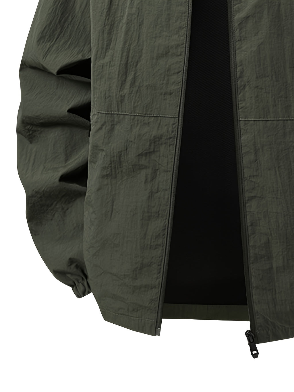 Men'S Stand-Collar Business Casual Jacket, New Spring And Autumn Outdoor Windbreaker, Windproof And Loose Jacket, Men'S Fashion - fern green