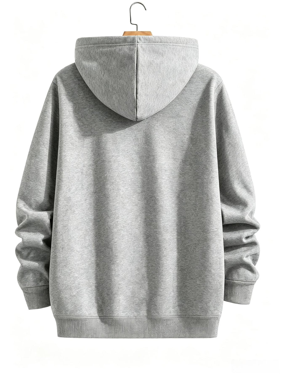 Men's Hoodie, Music Festival, Colorful Dripping Headphones Graphic, Pullover Sweatshirt, Streetwear Style, Casual Daily Wear Fall Winter, Front Print Design with Kangaroo Pocket And Drawstring Hood - Light Grey