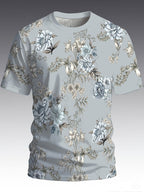 Spring/Autumn 2026 New Arrival, Men'S Casual Short Sleeve T-Shirt, Lightweight And Durable, Wear-Resistant Design, Trendy Style, Urban Trendy Casual Top, Blending Sports Casual And Street Fashion, Summer Essential, Street Trendy Design - Mixed colors