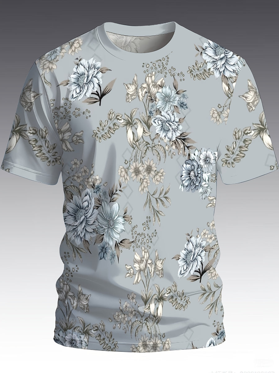 Spring/Autumn 2026 New Arrival, Men'S Casual Short Sleeve T-Shirt, Lightweight And Durable, Wear-Resistant Design, Trendy Style, Urban Trendy Casual Top, Blending Sports Casual And Street Fashion, Summer Essential, Street Trendy Design - Mixed colors