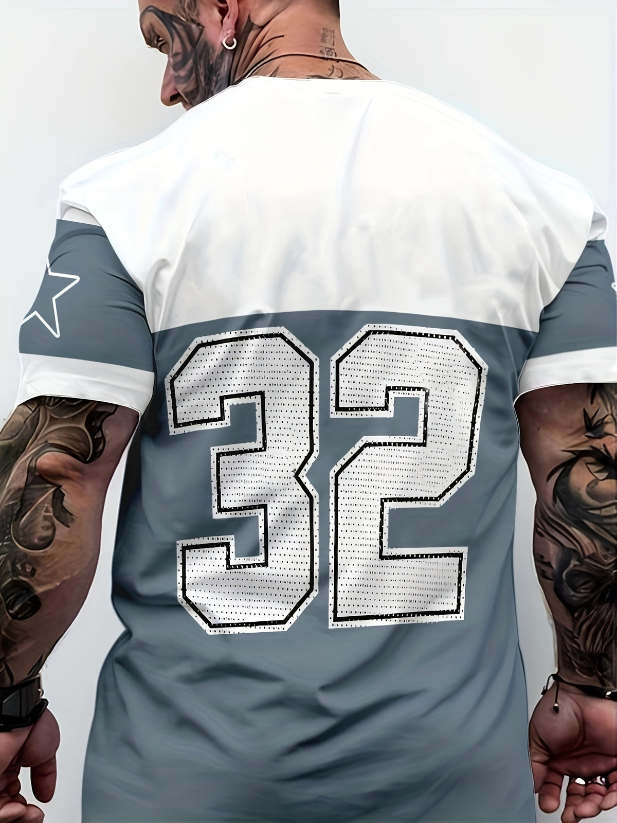 Digital Print - 1pc Multicolor Men'S Novelty T-Shirt - T-Shirt - Casual T-Shirt - Adult T-Shirt - Men'S Gift - Suitable for Sports - Slate Grey