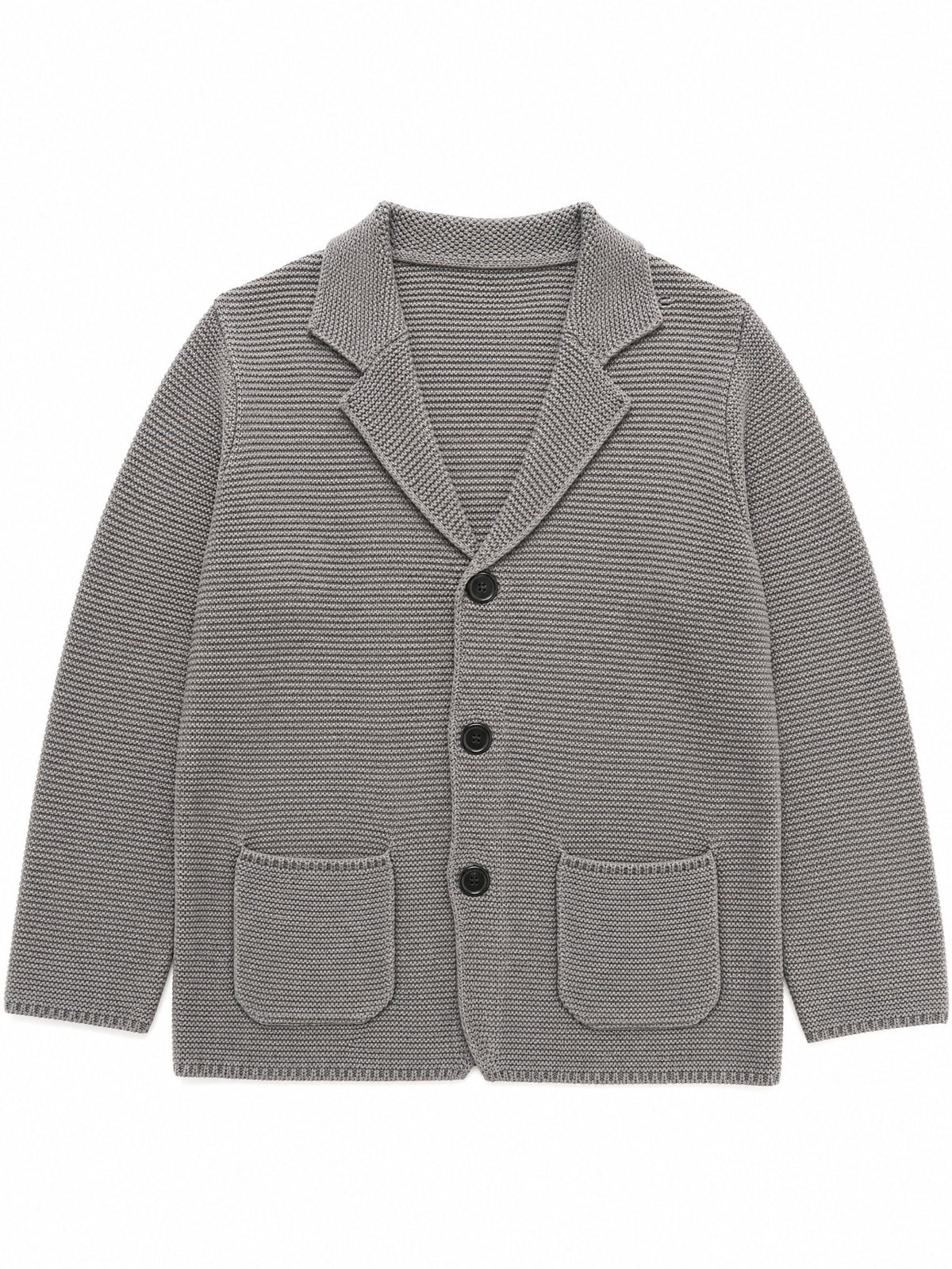 10 Colors Available High-End Style Autumn Winter New British Light Luxury Vintage Cardigan Old Money Style Knit Cardigan Sweater Commuter Autumn Winter Green Fruit Collar Warm Jacket - Dark Gray