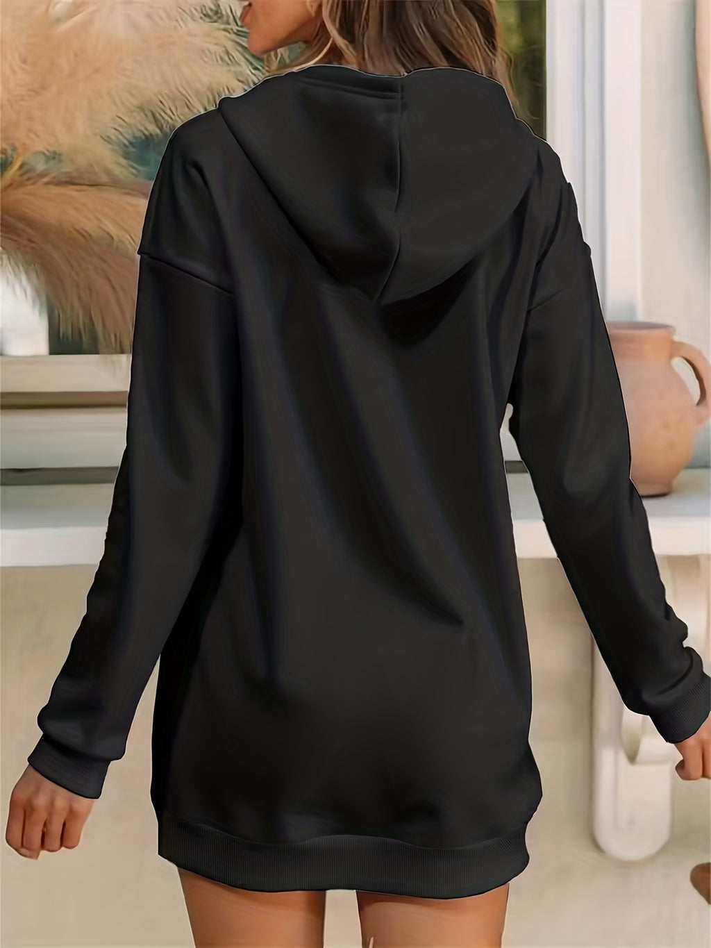 Women's Fashion Hoodie - Black
