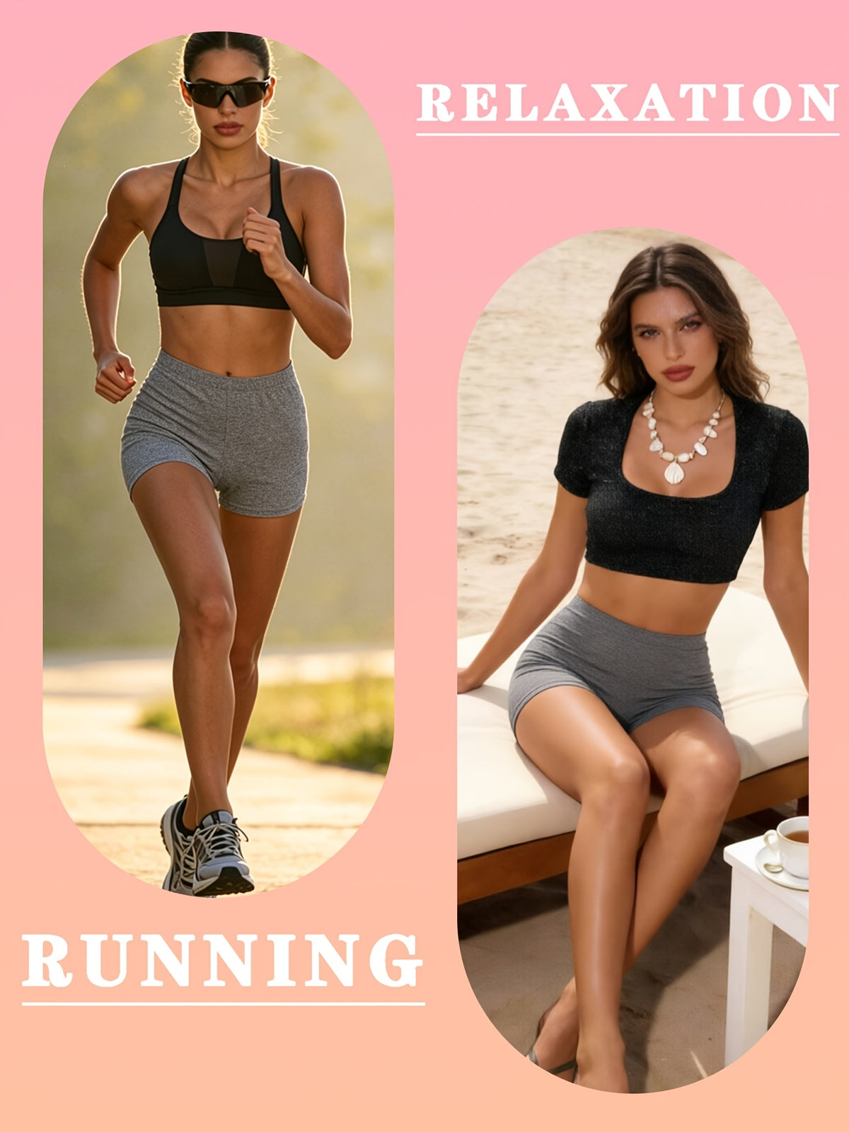 Butter-Soft Women'S High-Waist Biker Shorts - Perfect for, & Everyday Workouts - Grey