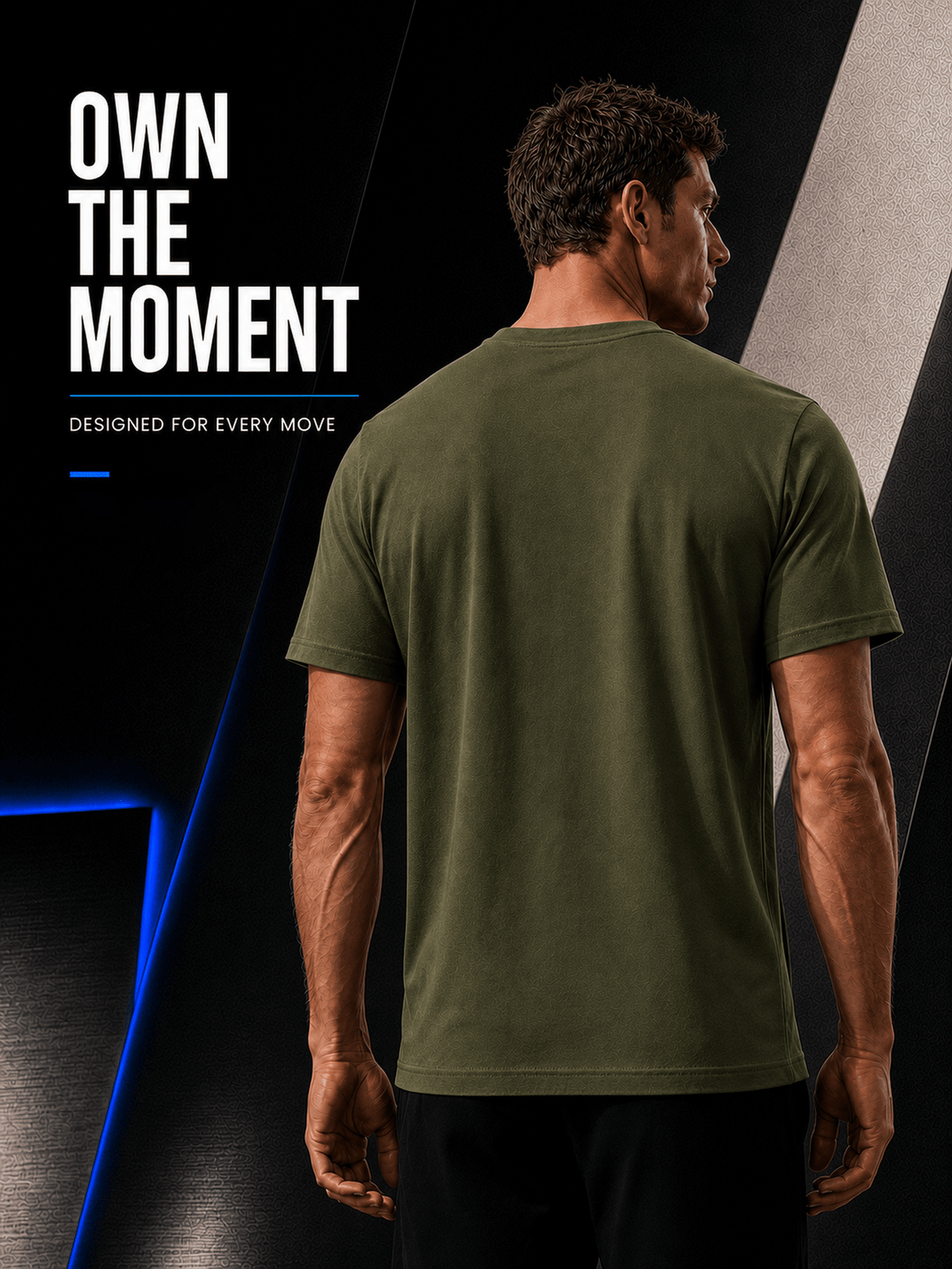 15pcs High-Quality Men'S Solid Color Short-Sleeve T-Shirts, Available in Multiple Colors, Casual, Comfortable, Lightweight, Fashionable, Basic Style Tops, Suitable for Daily Wear, Work, Sports, And As Gifts - Army Green 15-Piece Set