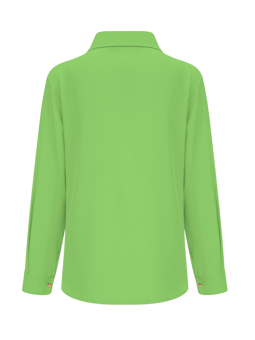Fashion Women'S Casual Button-Up Shirt - Green