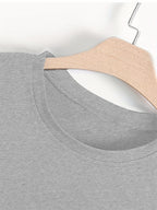 Men'S Sport Print T-Shirt, Casual Street Style, Fashionable And Versatile, Summer Short-Sleeve Round Neck Top, Suitable for Sports Enthusiasts And Urban Symbol Lovers - Light Grey