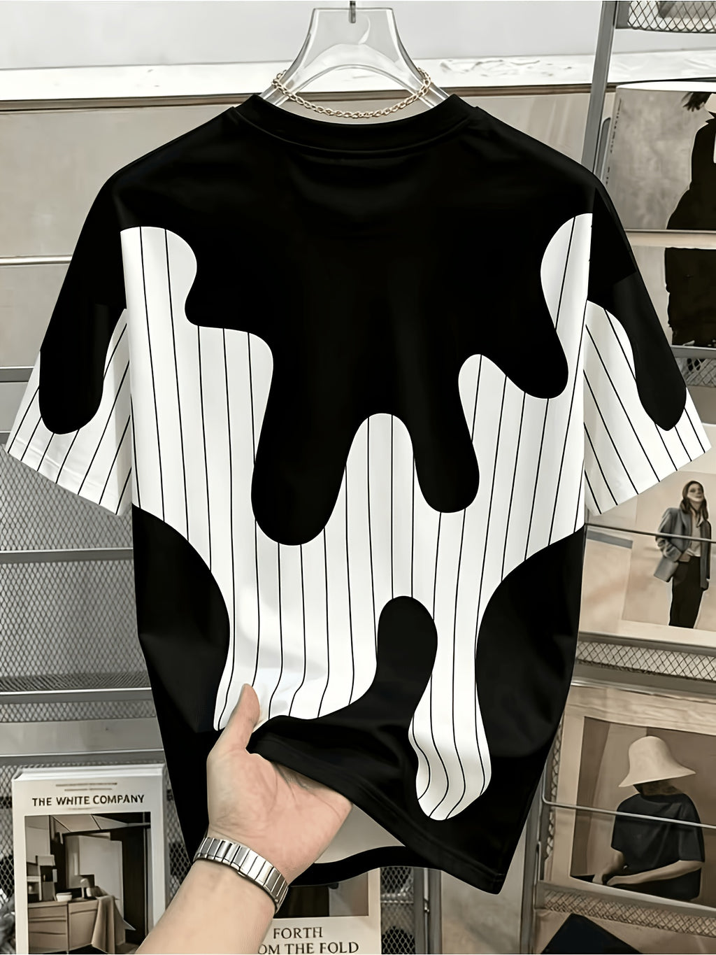 Men's Chicago-Themed T-Shirt with Iconic Chicago Lettering Print & Color-Block Stripe Design - Breathable Crewneck Short Sleeve Top, Machine Washable Durable Suitable for Teens & Adults, Casual Streetwear Gift Apparel for Chicago Outfits - Mixed Color 1