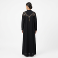 Black Gold Crystal Collar Necklace Bead Abaya