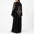 Black Gold Pearl Blossom Branch Shoulder Abaya