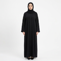Black Crystal Flame Sleeve Abaya